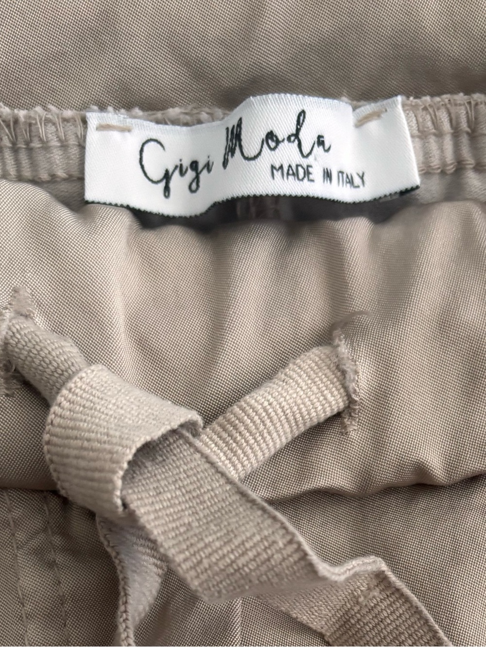 Moda International (Gigi Moda) Beige Straight Leg Pants
